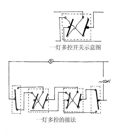 一灯多控怎样接线用什么开关