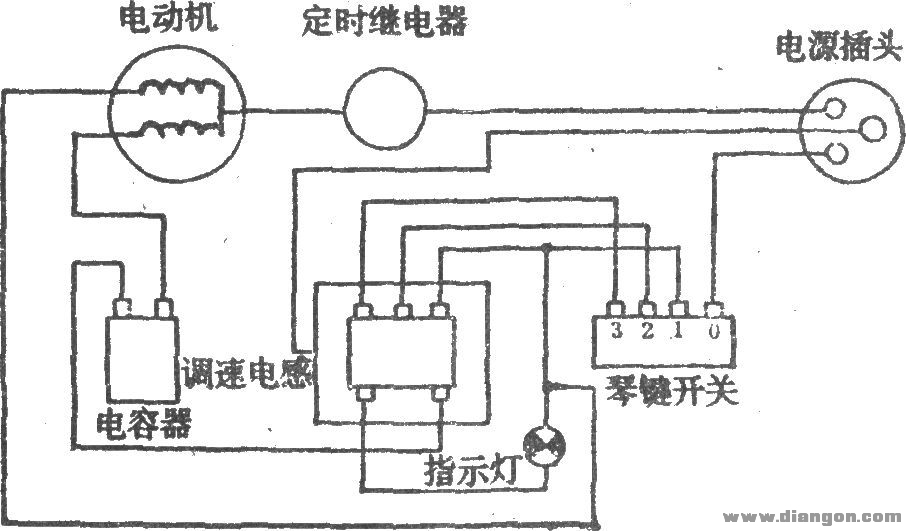 电风扇电路图