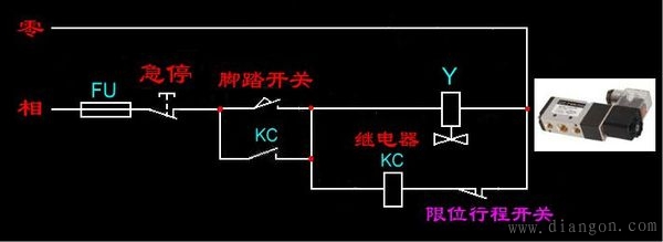 控制电路中中间继电器的接法