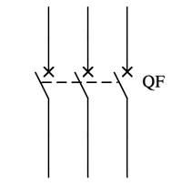图1 低压断路器的图形,文字符号