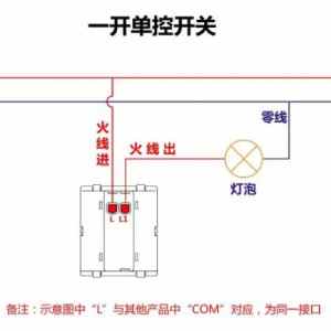 家装常用开关接线图